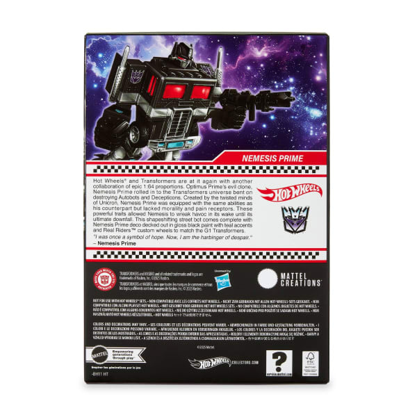 Hot Wheels x Mattel Transformers Nemesis Prime Limited Edition