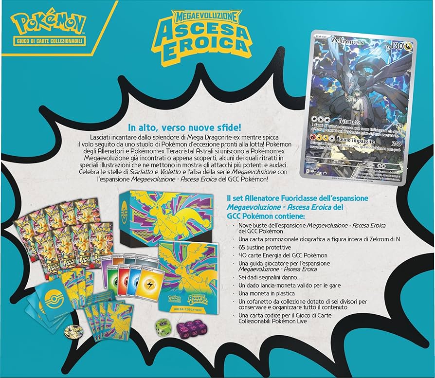 Pokémon GCC Set Allenatore Fuoriclasse Megaevoluzione Ascesa Eroica