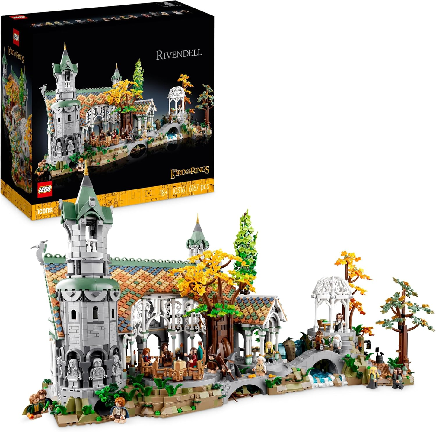 LEGO Icons 10316 The Lord of the Rings: Rivendell – Gran Burrone
