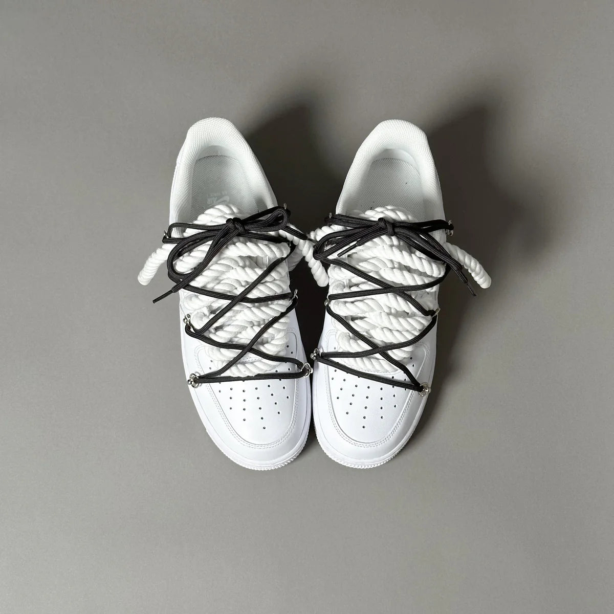 Nike Air Force 1 White Elastic Ropes Laces