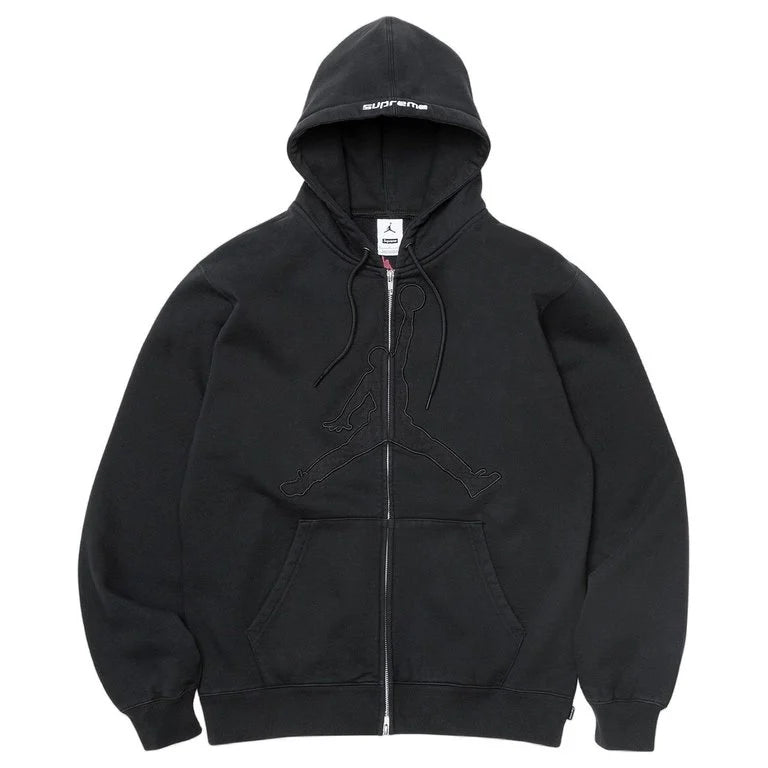 Supreme x Jordan Zip Up Hooded Sweatshirt
