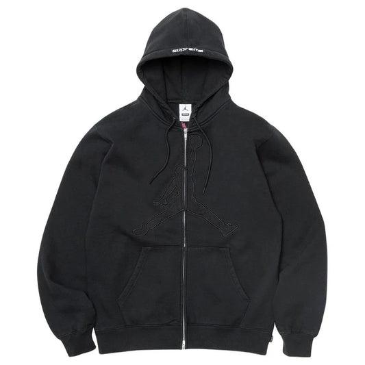 Supreme x Jordan Zip Up Hooded Sweatshirt