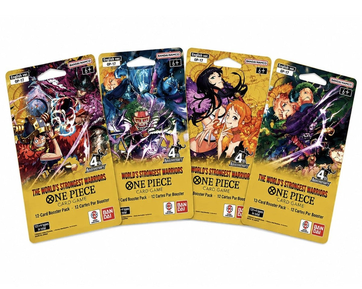 One Piece OP-17 The World’s Strongest Warriors Paper Sleeve Booster (ENG)