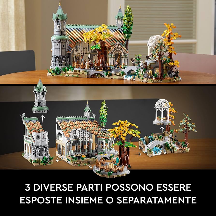 LEGO Icons 10316 The Lord of the Rings: Rivendell – Gran Burrone