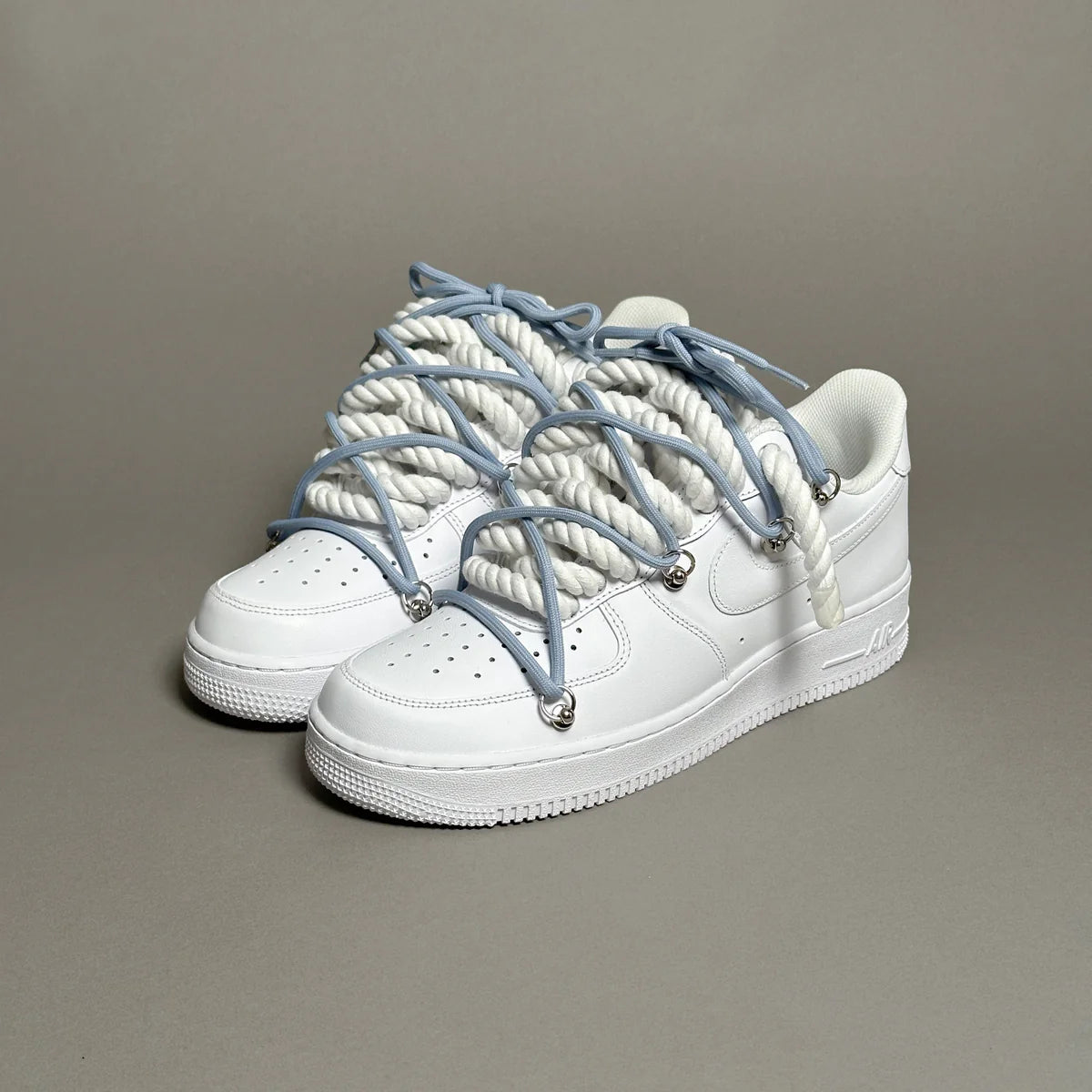 Nike Air Force 1 White Elastic Ropes Laces