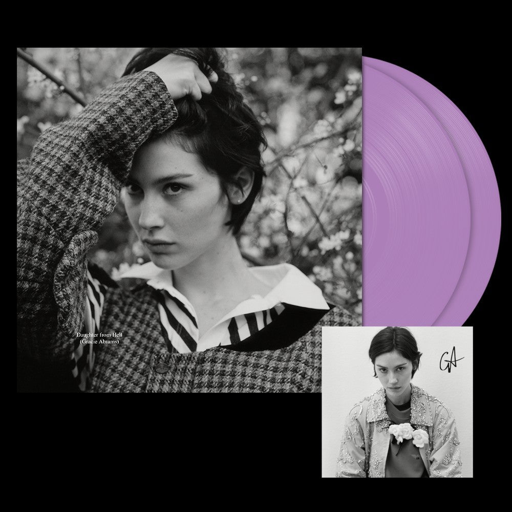 Gracie Abrams Daughter from Hell Lavender Vinyl 2LP Signed Art Card
