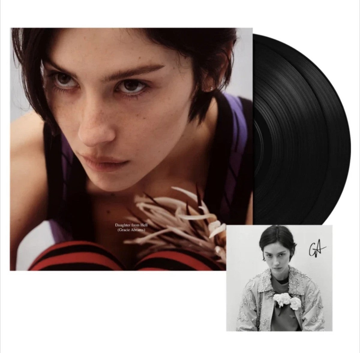 Gracie Abrams Daughter from Hell - Black Vinyl 2LP Signed Art Card