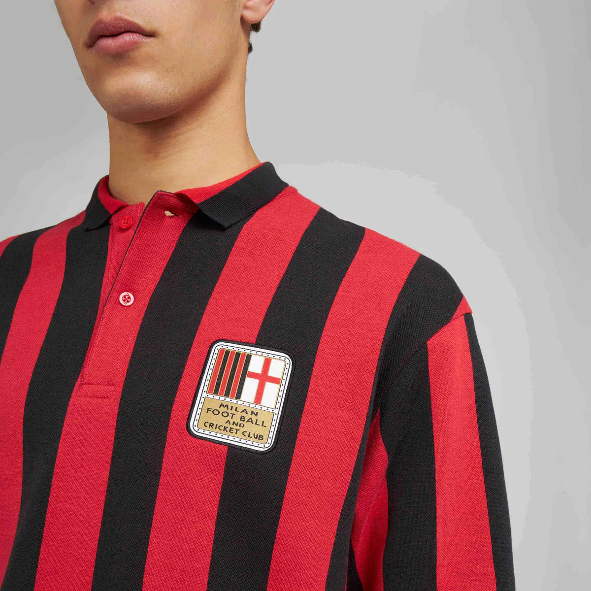 Dettaglio logo AC Milan 125 anniversary jersey