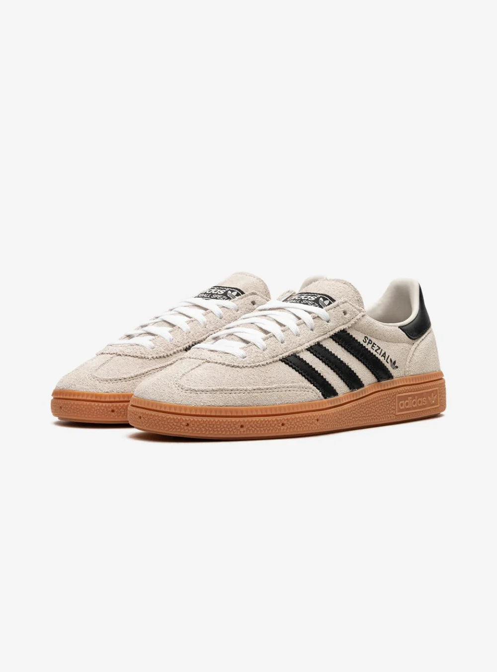 Adidas Handball Spezial Aluminum Core Black vista angolata 