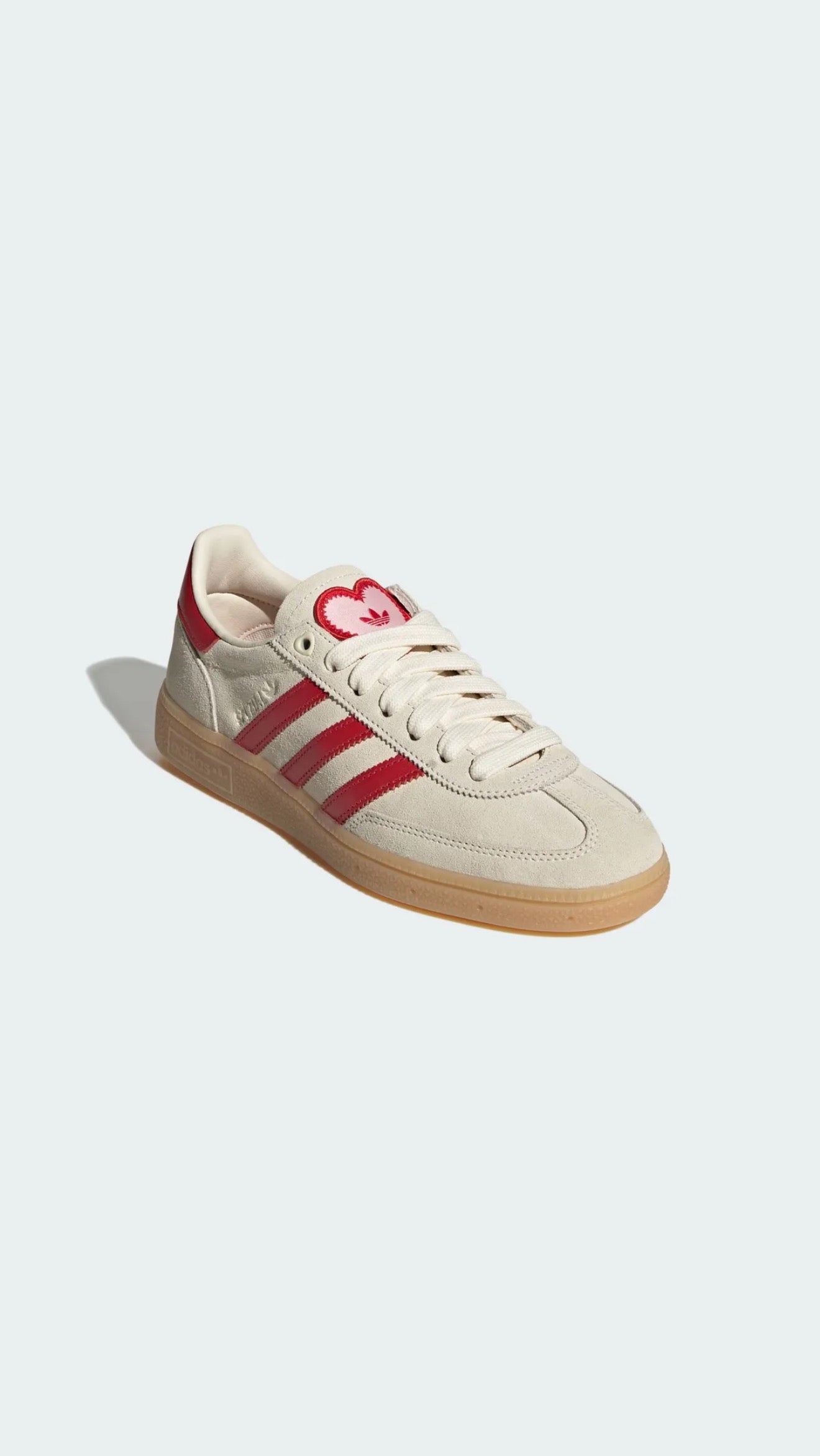 adidas Handball Spezial Cream White Better Scarlet Sandy Pink KH9044 vista angolata
