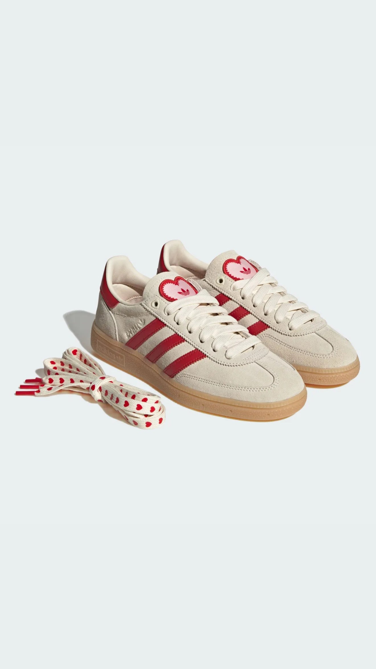 adidas Handball Spezial Cream White Better Scarlet Sandy Pink KH9044 vista angolata destra
