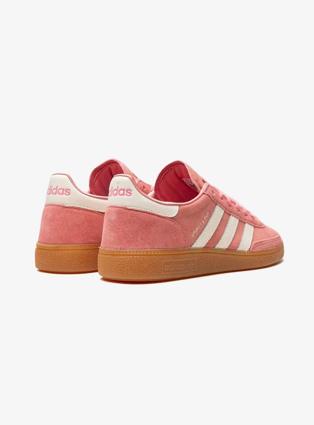 Adidas Handball Spezial x Sporty & Rich Pink Vista Posteriore Angolata Destra