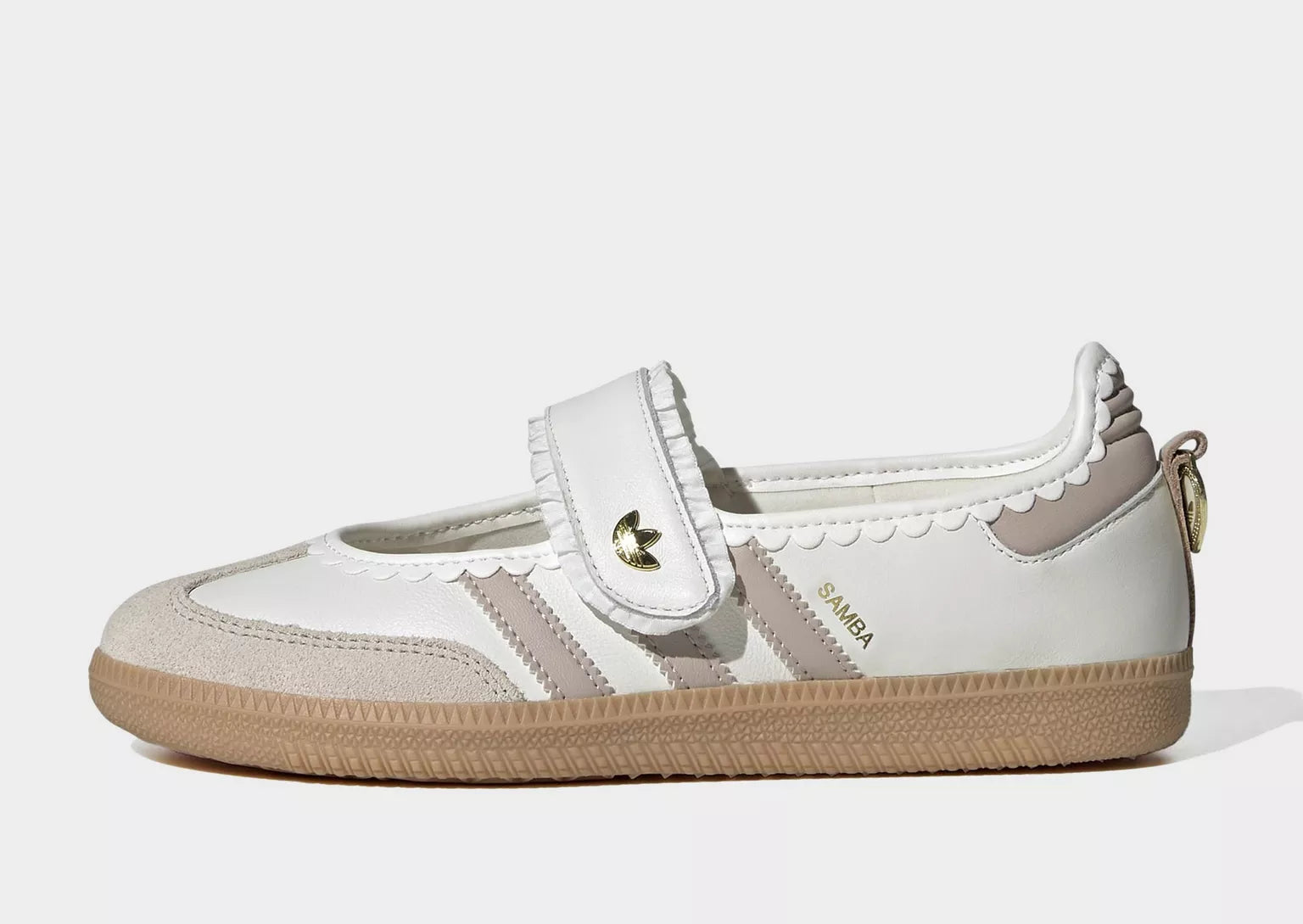 Adidas Samba Jane Frill Pack Cream vista laterale destra