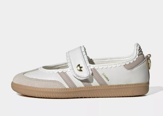 Adidas Samba Jane Frill Pack Cream vista laterale destra