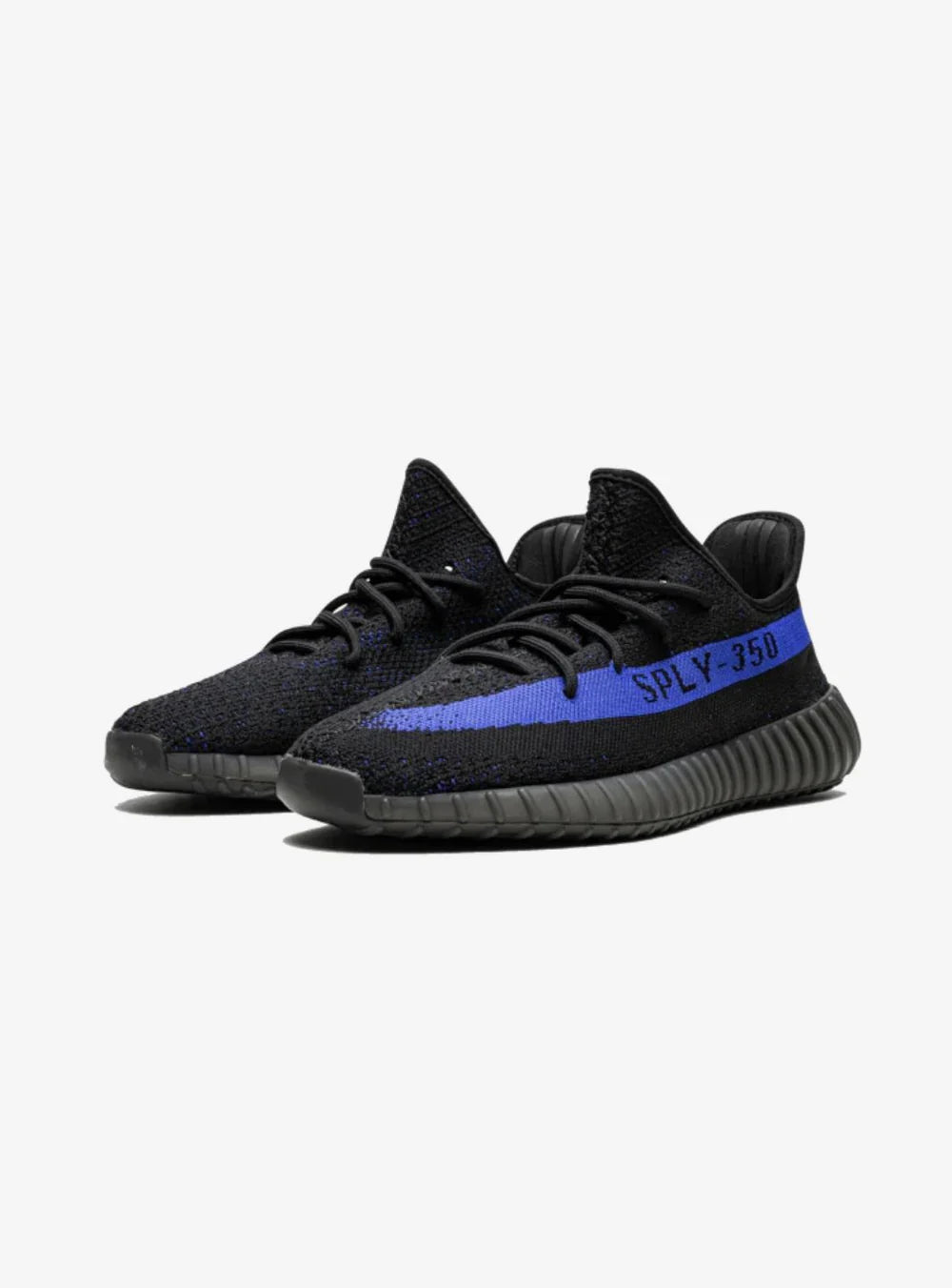 Adidas Yeezy Boost 350 V2 Dazzling Blue vista diagonale destra