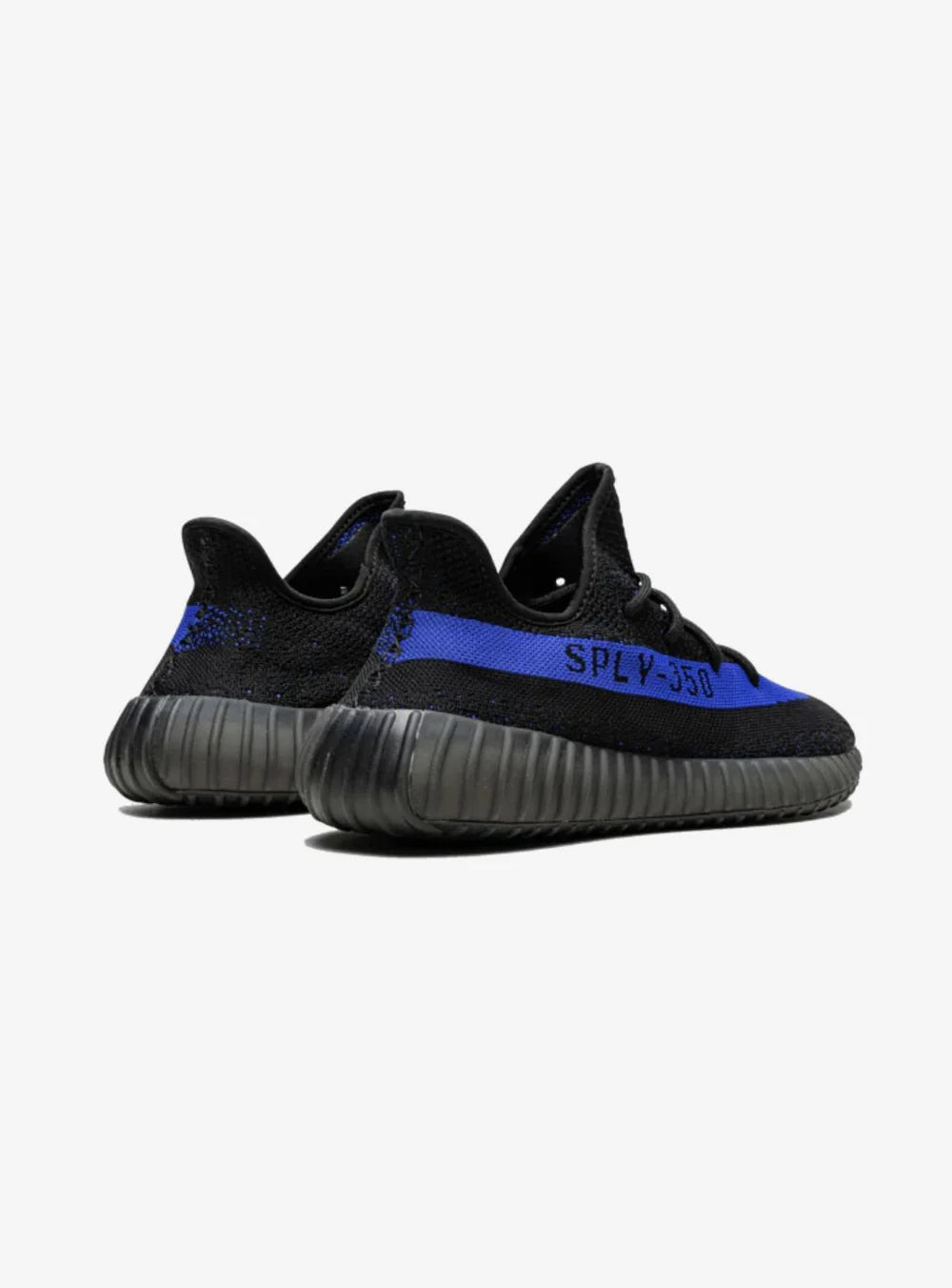 Adidas Yeezy Boost 350 V2 Dazzling Blue vista diagonale posteriore destra