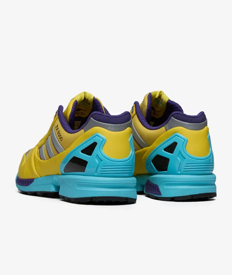 Dettaglio tallone adidas ZX 8000 Consortium Yellow Blue Glow