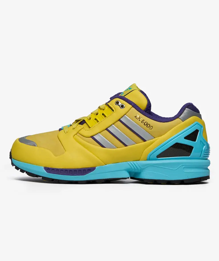 adidas ZX 8000 Consortium Yellow Blue Glow vista laterale destra