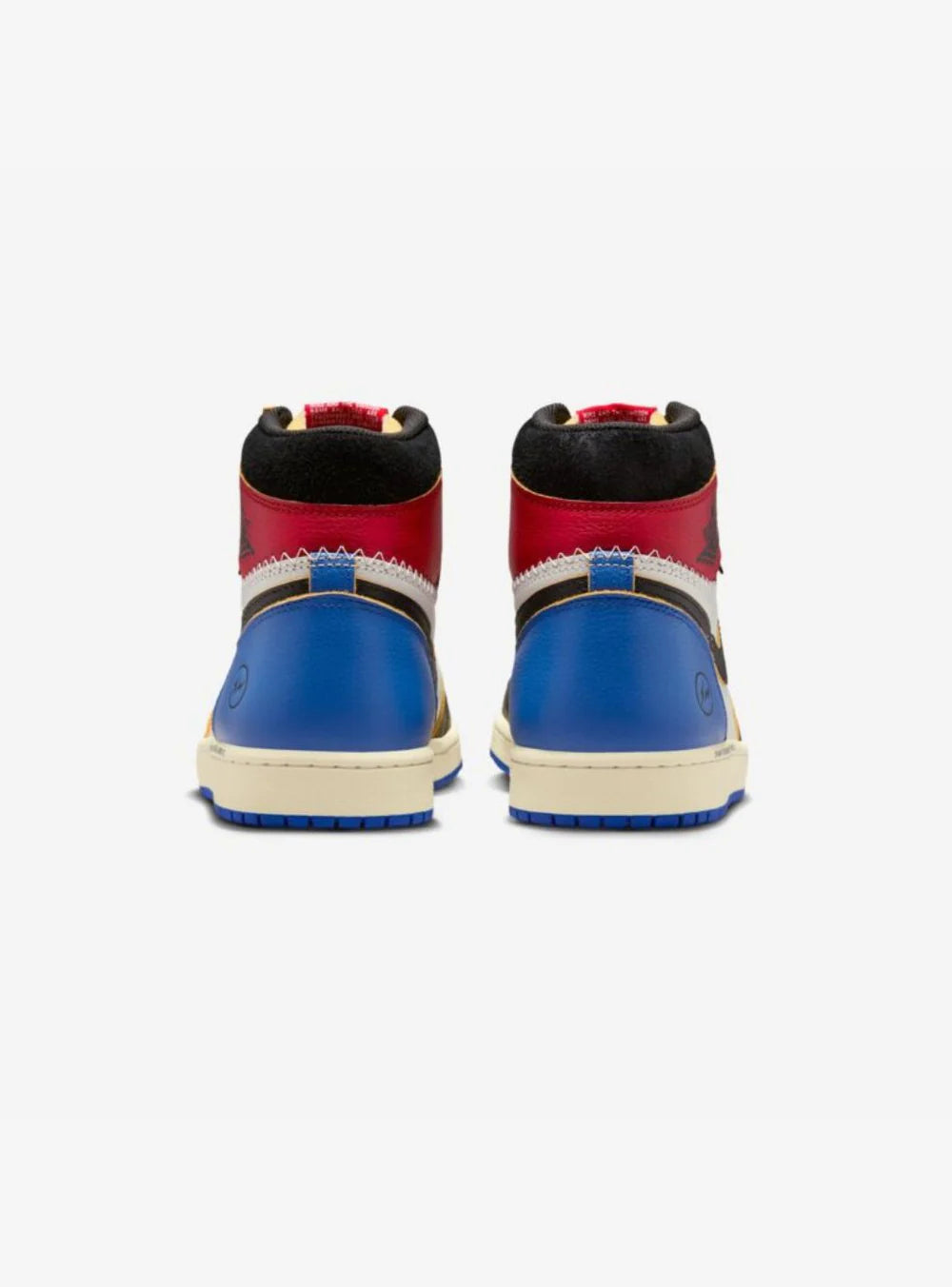 Air Jordan 1 Retro High OG SP Fragment x Union LA Varsity Red Sport Royal vista posteriore
