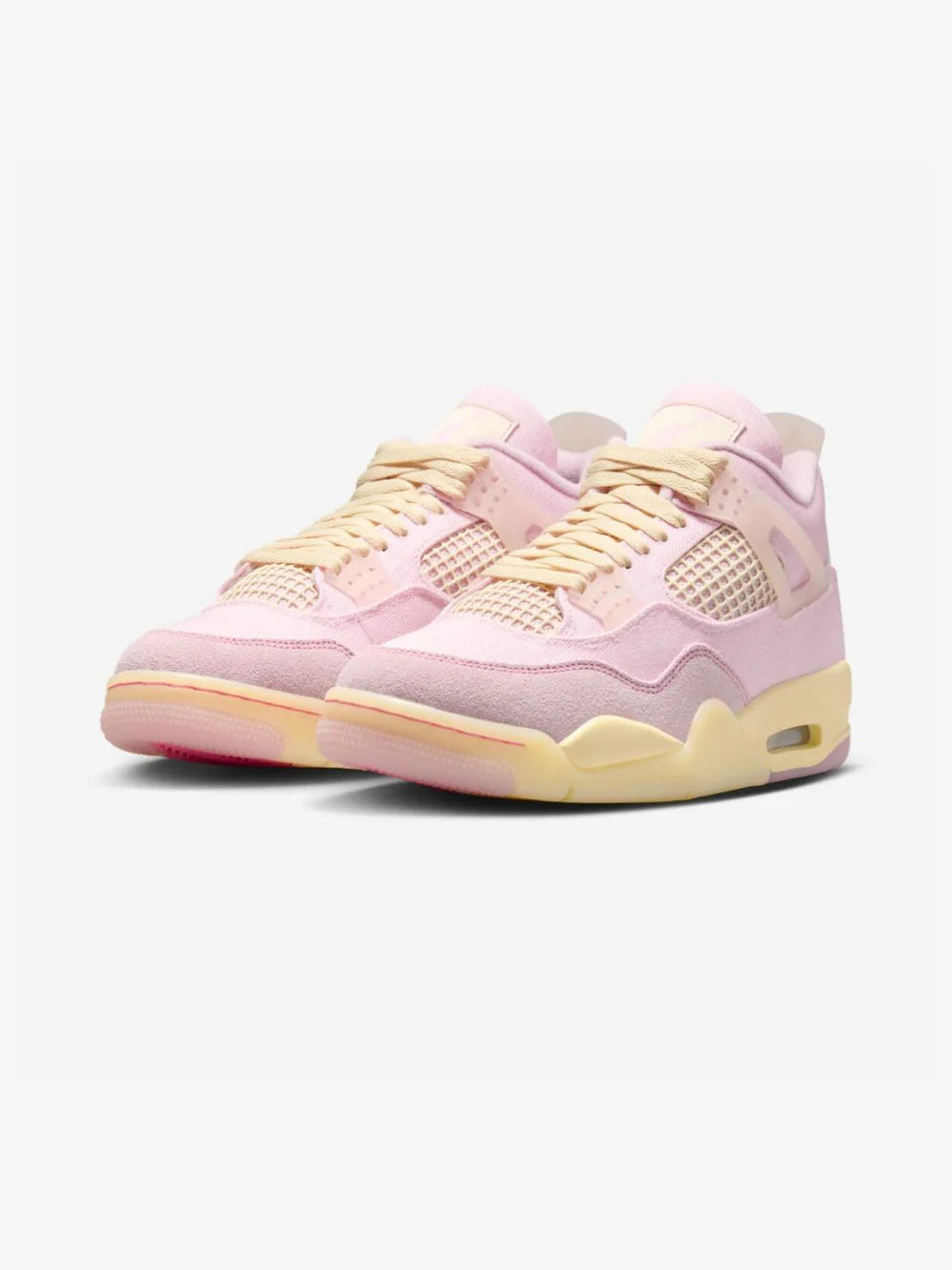 Air Jordan 4 Retro Iced Carmine vista angolata