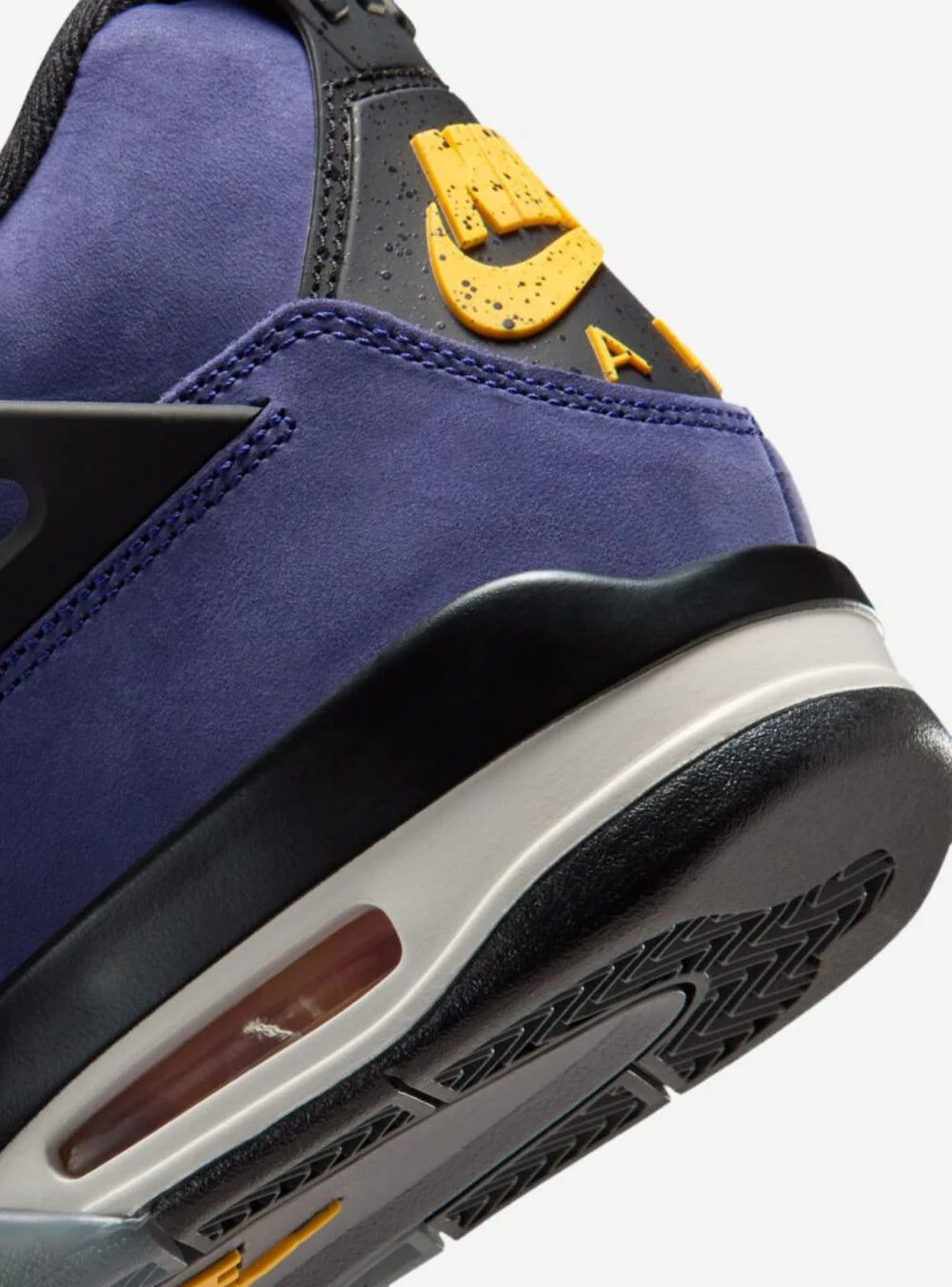Dettaglio materiali Air Jordan 4 Retro Lakers