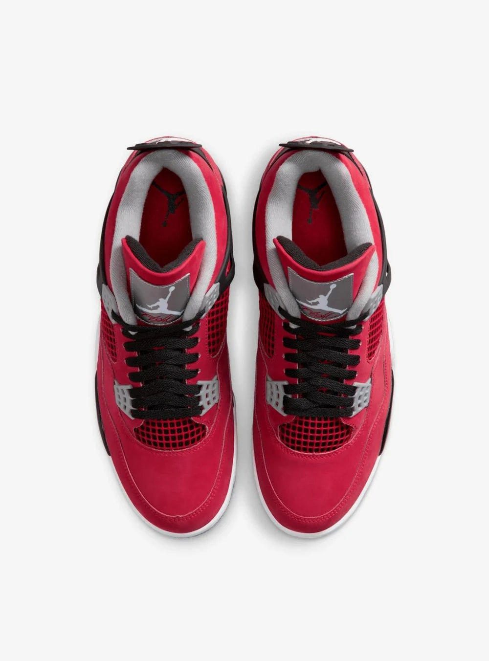 Air Jordan 4 Retro Toro Bravo vista dall’alto
