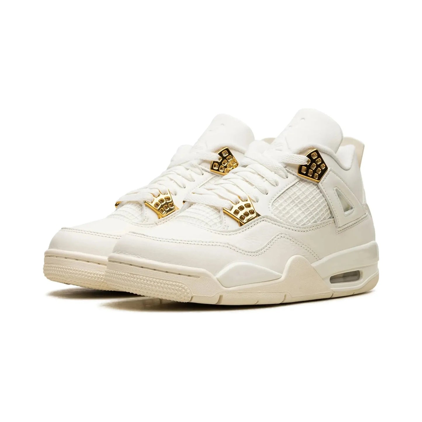 Air Jordan 4 WMNS Metallic Gold vista diagonale