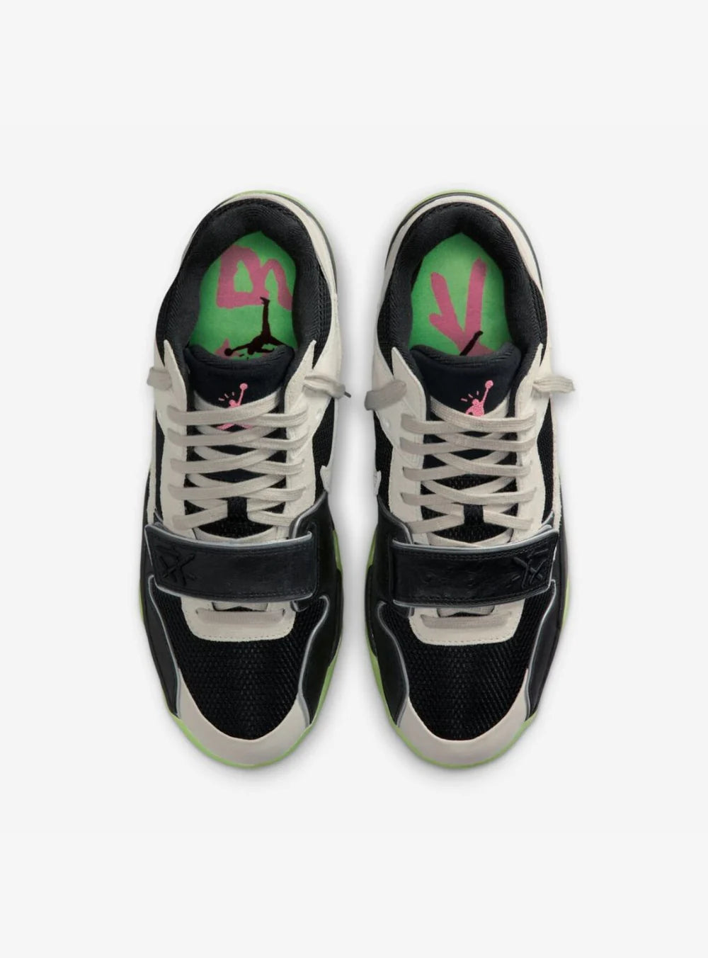 Air Jordan Jumpman Jack TR x Travis Scott Black Night Silver vista dall'alto