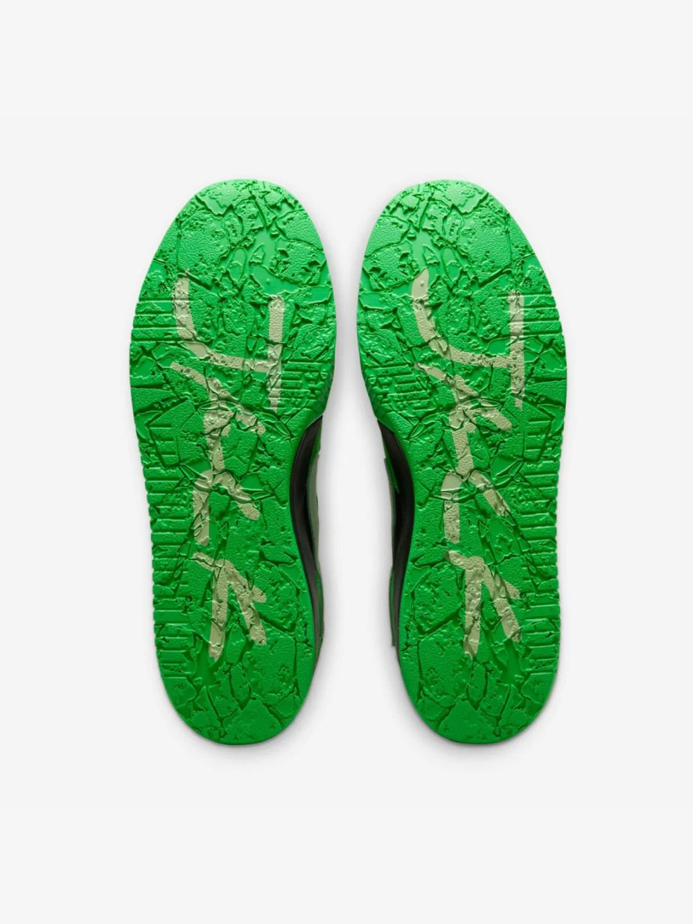 Dettaglio suola della Air Jordan Jumpman Jack TR Travis Scott Green Spark
