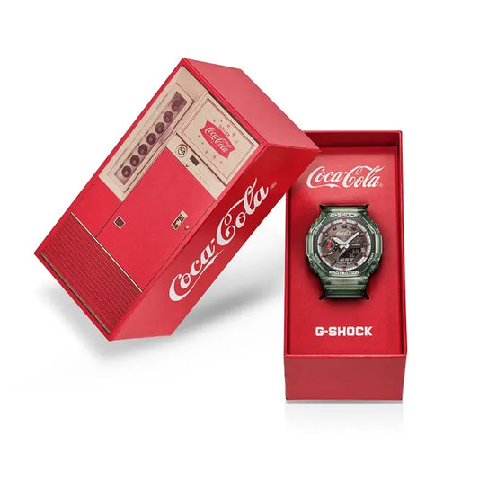 Packaging originale Casio G-Shock Coca-Cola GA-2100CC-3AER