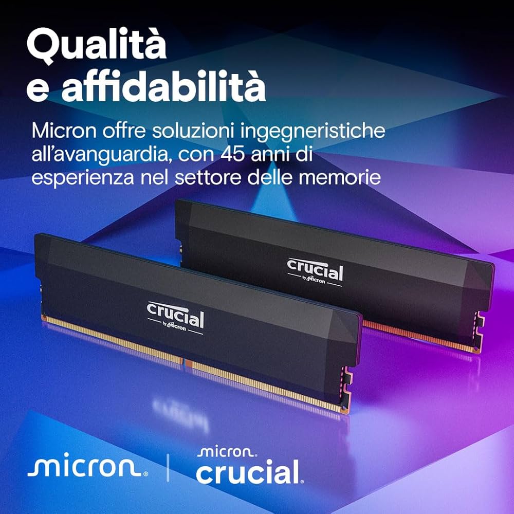 Affidabilità RAM Crucial DDR5 6000MHz CL36