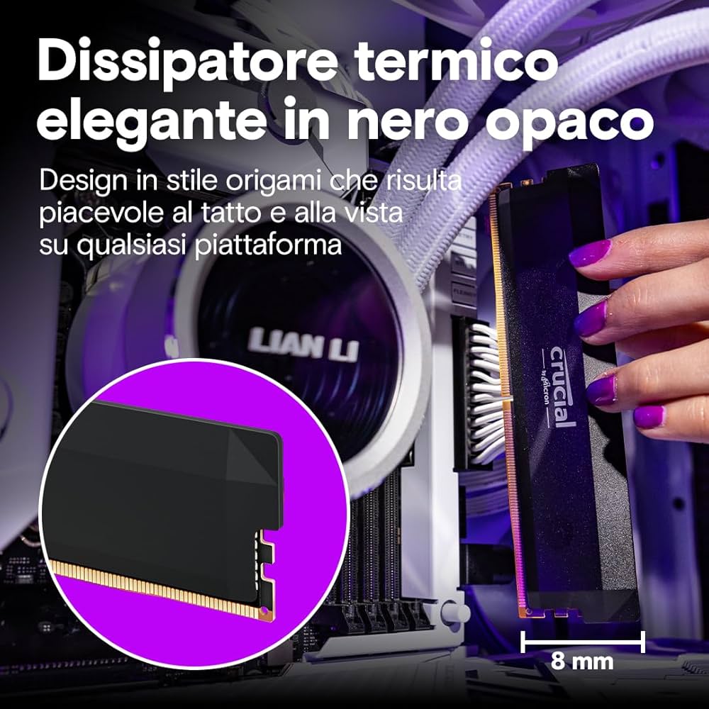 Dissipatore Elettrico RAM Crucial DDR5 6000MHz CL36