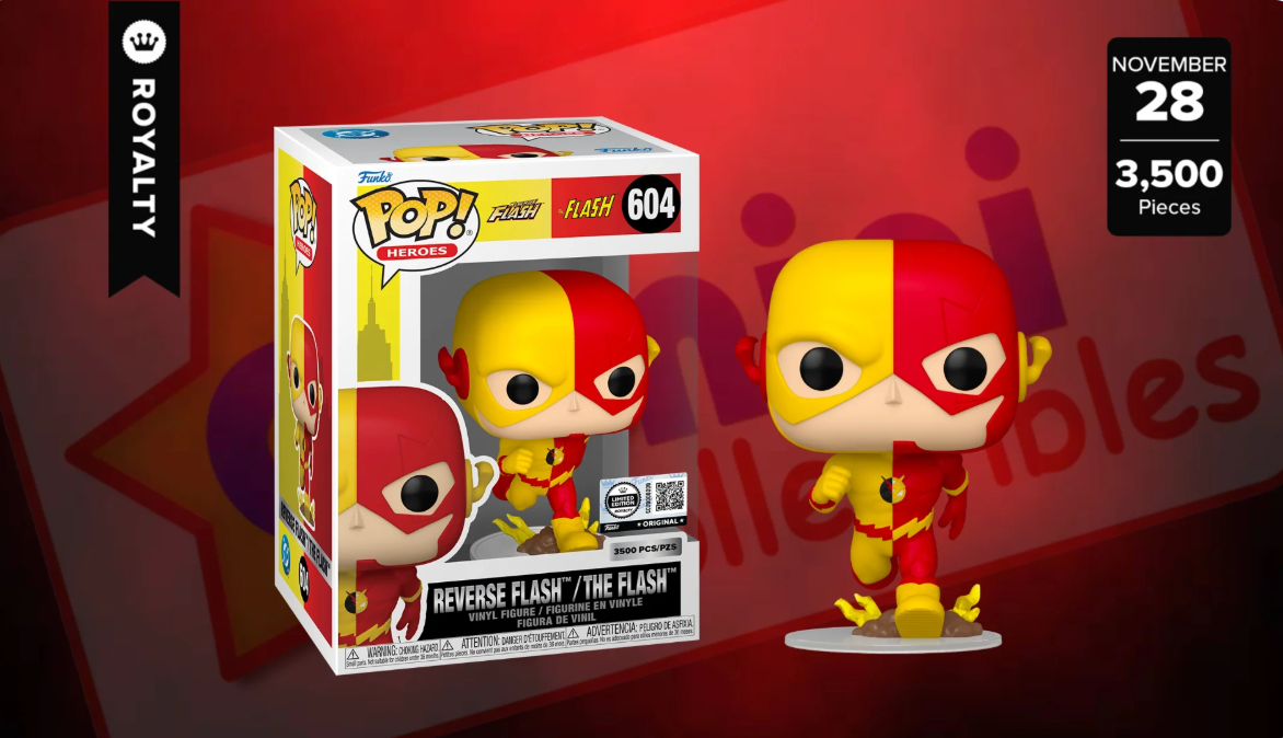 Funko Pop Reverse Flash #604 DC Heroes collectible figure