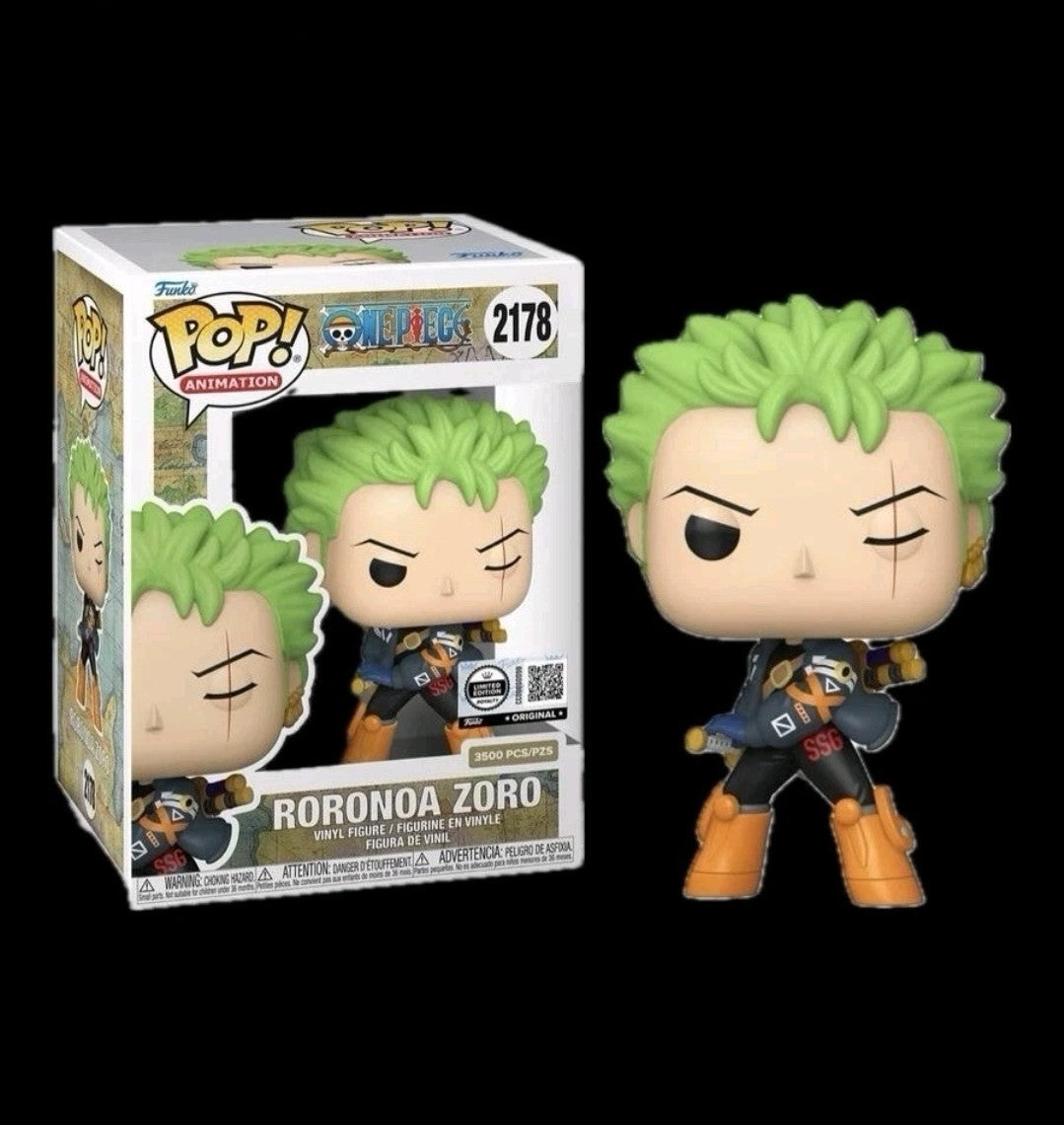 Funko Pop One Piece Roronoa Zoro #2178 Royalty Limited Edition front view

