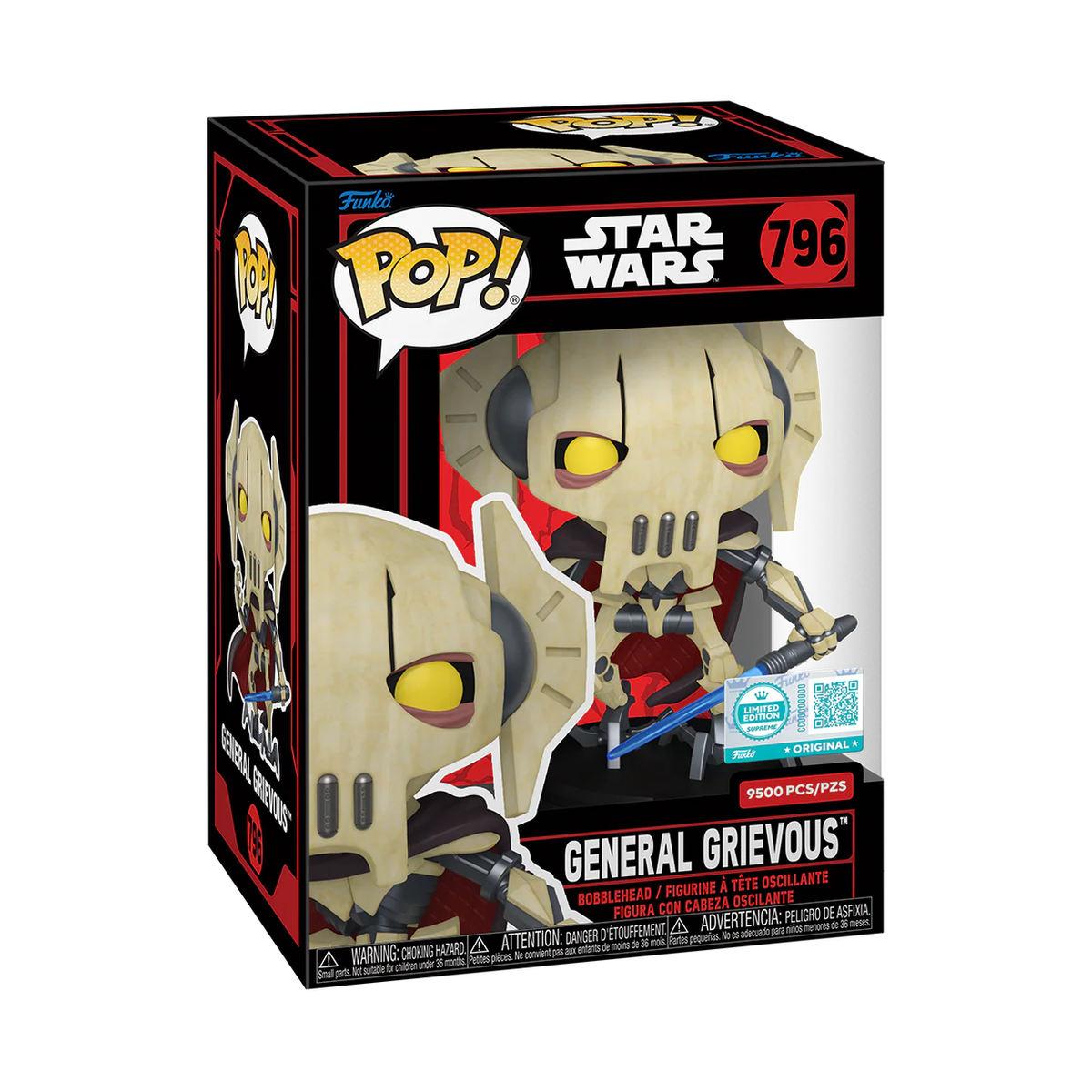 Funko Pop General Grievous #796 exclusive angled view