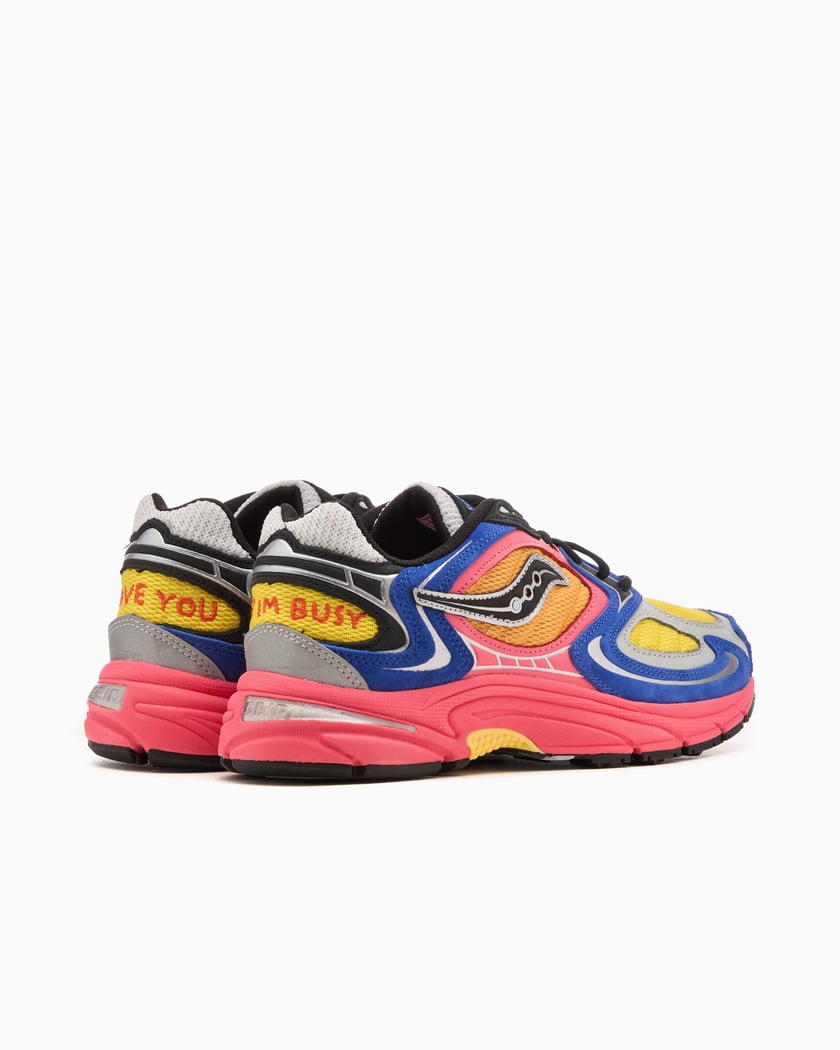 Jae Tips x Saucony Grid Jazz 9 “I Love You But I Am Busy” vista angolata destra