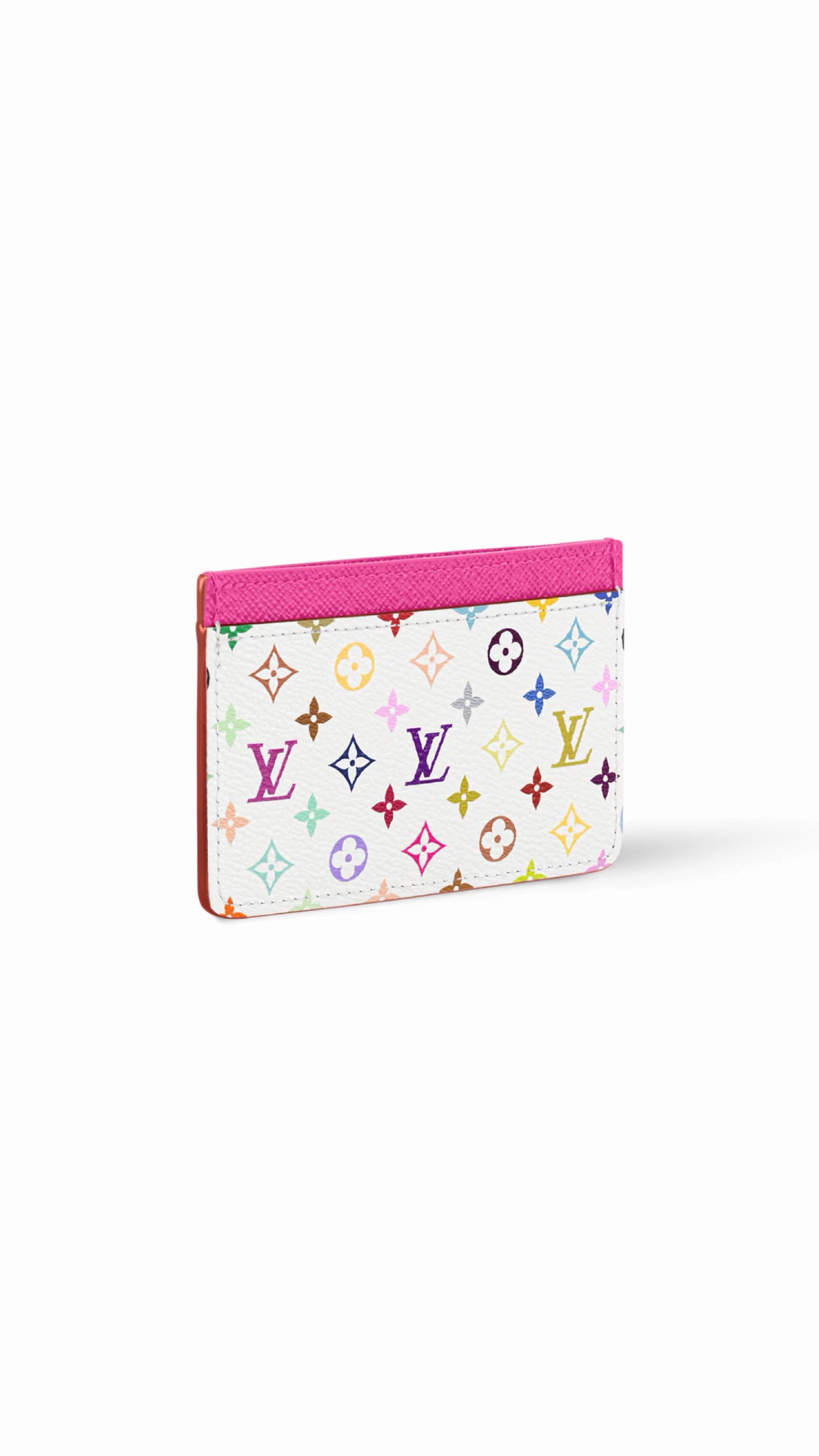 Louis Vuitton x Murakami card holder vista angolata