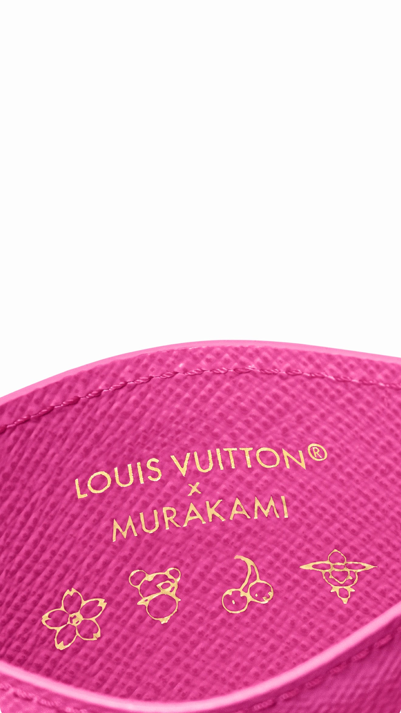 Dettaglio interno portacarte Louis Vuitton x Murakami