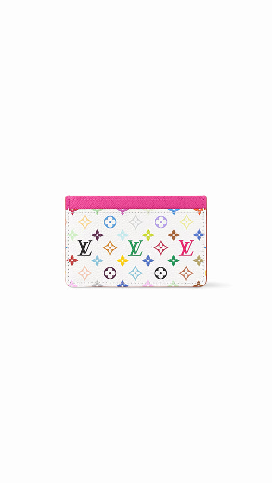 Louis Vuitton x Takashi Murakami portacarte di credito vista frontale