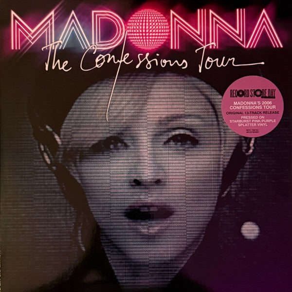 Madonna The Confessions Tour pink splatter vinyl limited edition front cover