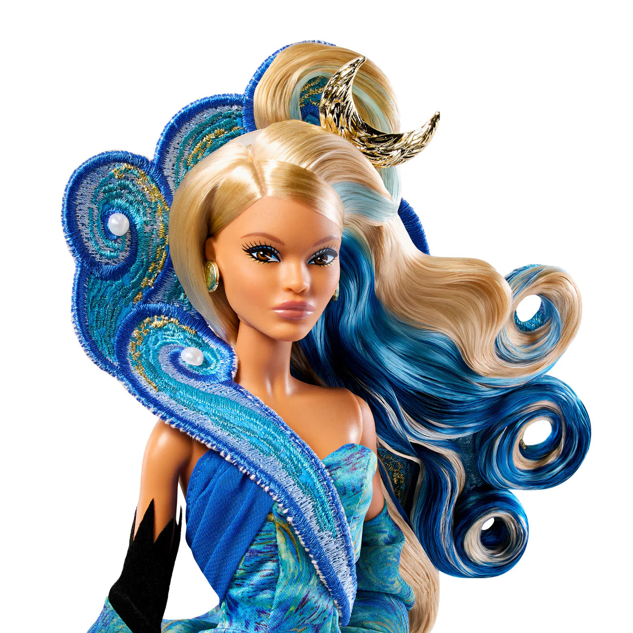 Mattel Creations Barbie x MoMA Vincent van Gogh Doll Close-up view
