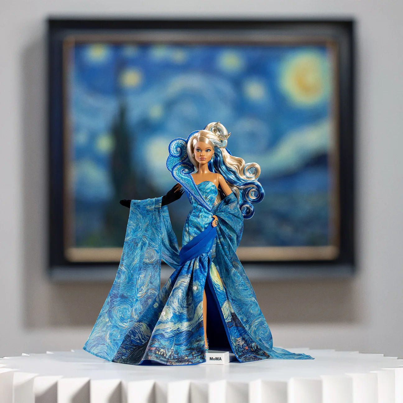 Mattel Creations Barbie x MoMA Vincent van Gogh Doll front artwork