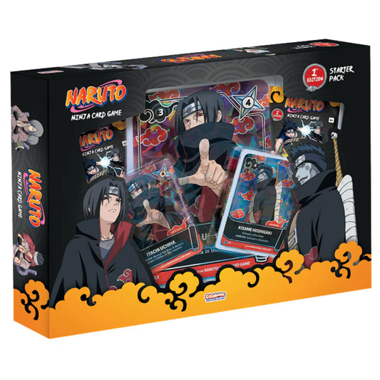 Naruto Mythos TCG Starter Pack Itachi & Kisame First Edition vista frontale

