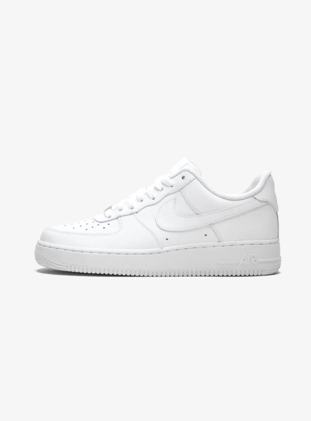 Nike Air Force 1 Low 07 bianche vista laterale sinistra