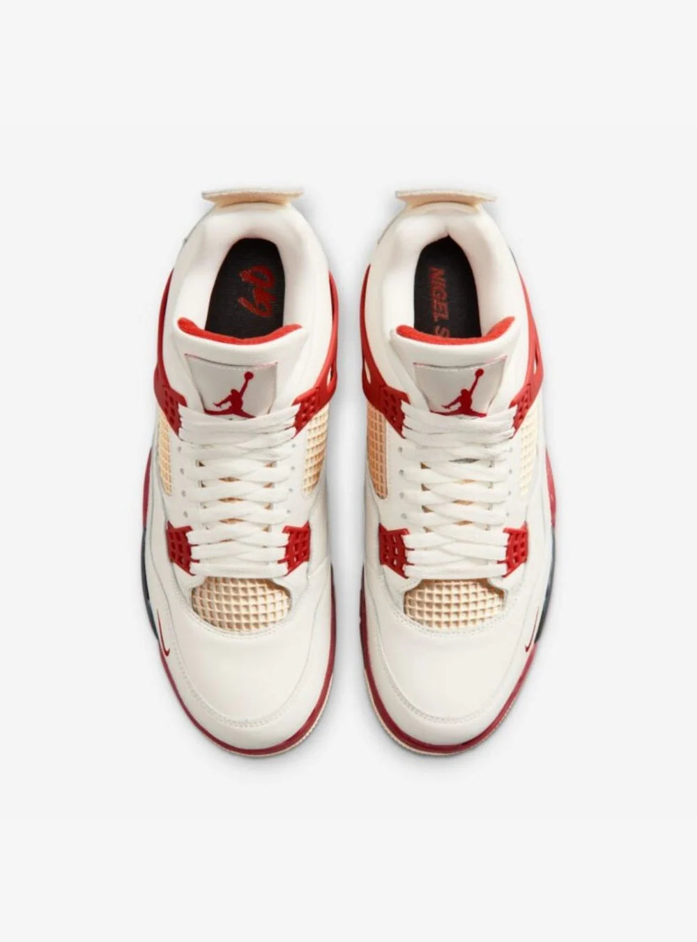 Nike Air Jordan 4 Retro x Nigel Sylvester Brick After Brick vista dall’alto