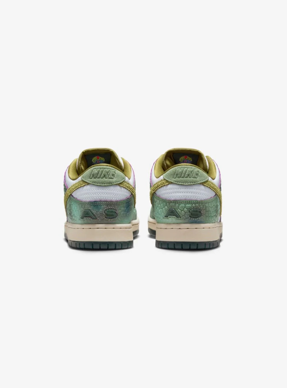 Nike Dunk Low SB x Alexis Sablone Chameleon HJ3386-300 vista posteriore
