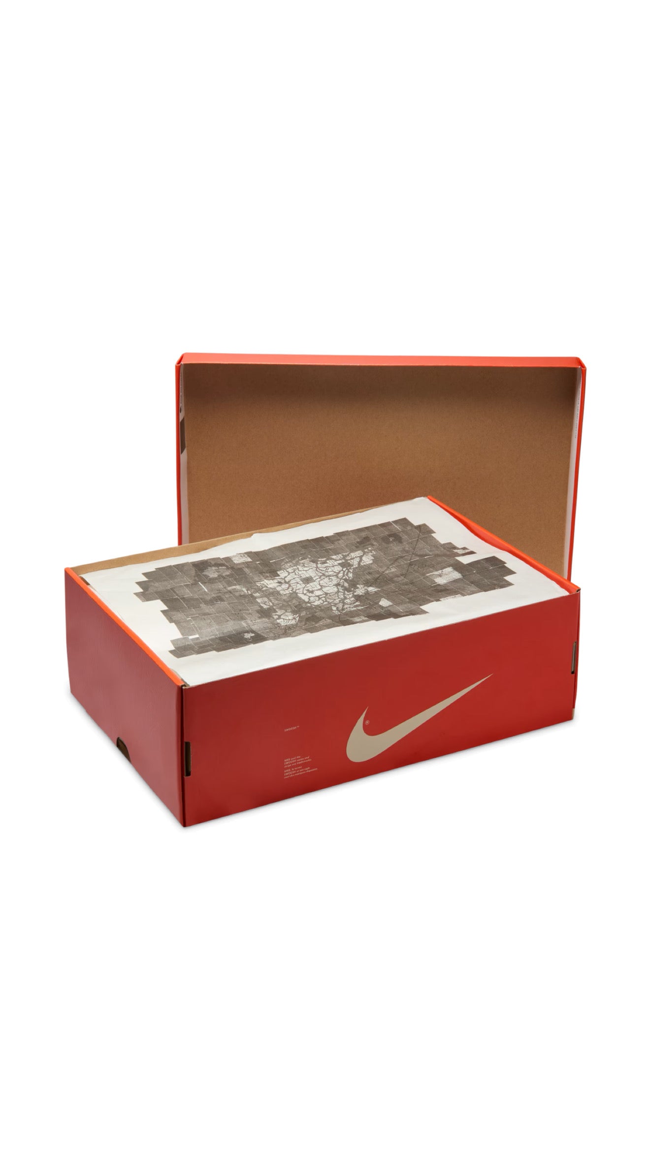 Dettaglio mappa Nike / “Stranger Things” su Dunk Low Phantom/Midnight Navy