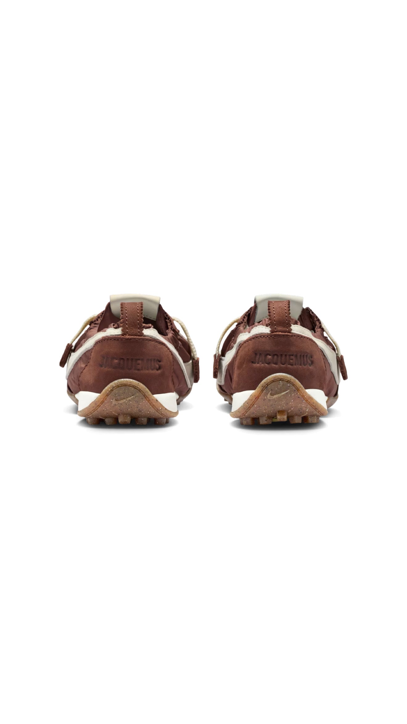 Nike Moon Shoes x Jacquemus Fauna Brown Cashmere vista posteriore

