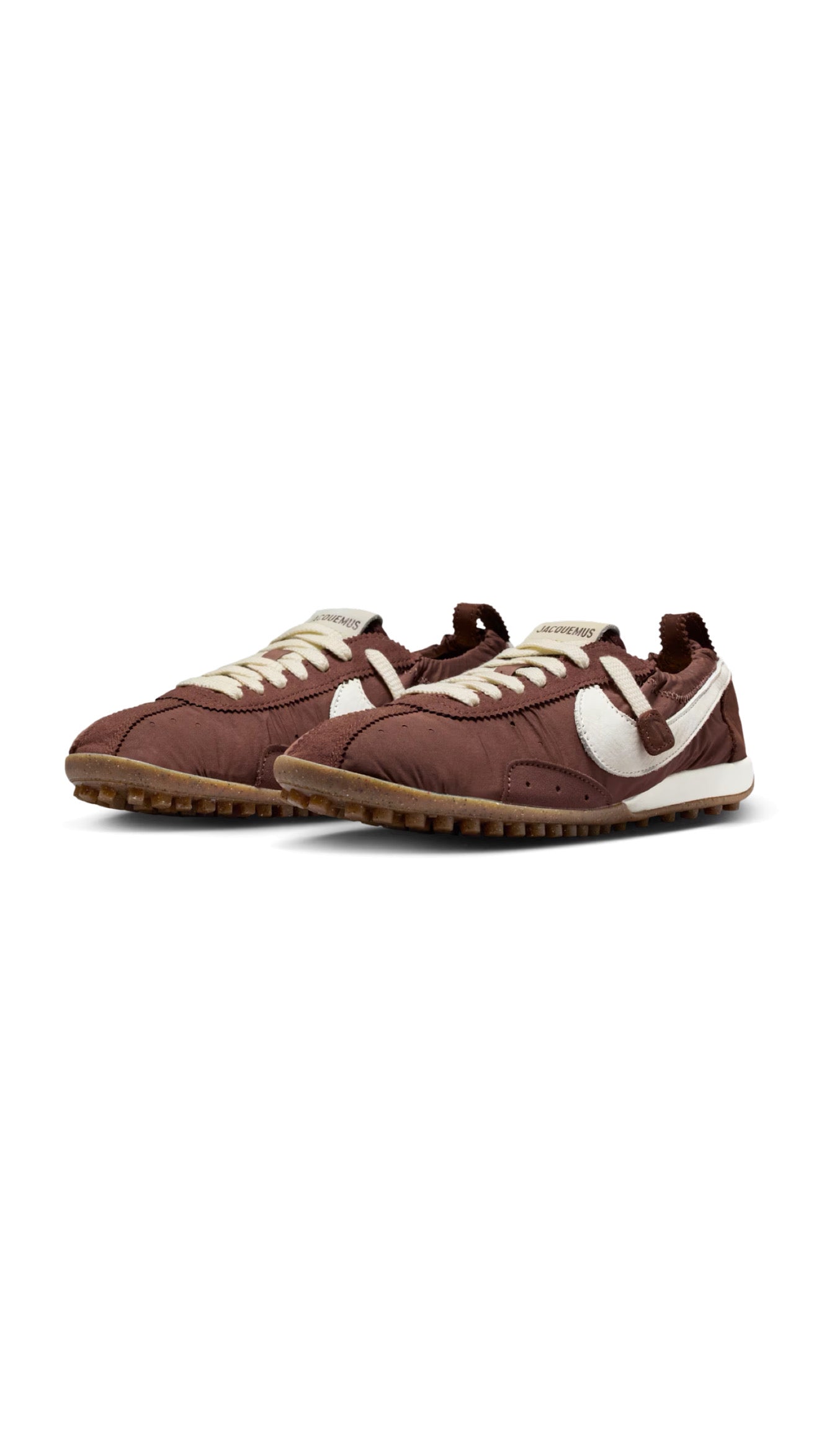 Nike Moon Shoes x Jacquemus Fauna Brown Cashmere vista angolata destra