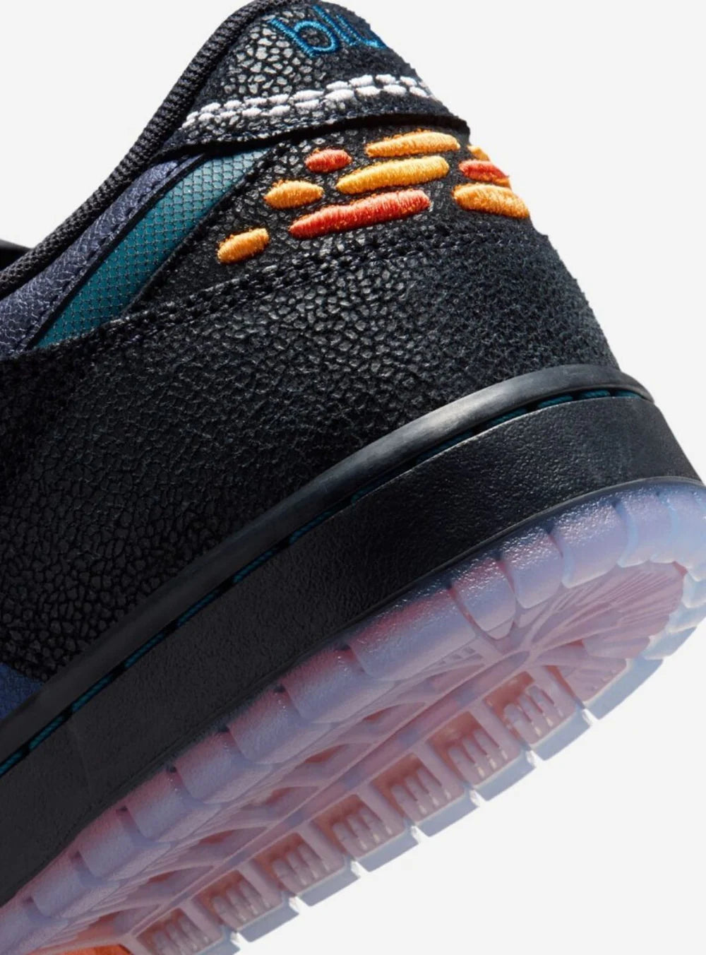 Dettaglio materiali Nike SB Dunk Low Pro Bluetile Skateboards
